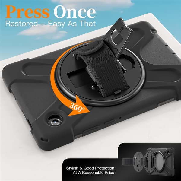 Samsung Galaxy Tab A11 Stødsikkert Hybrid Cover Sort