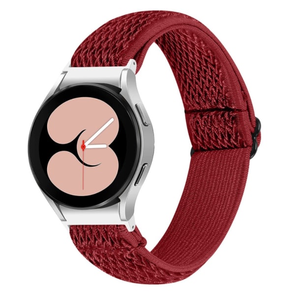 Kudottu nailonrannekoru Samsung Galaxy Watch 5 40/44/Pro 45mm punainen