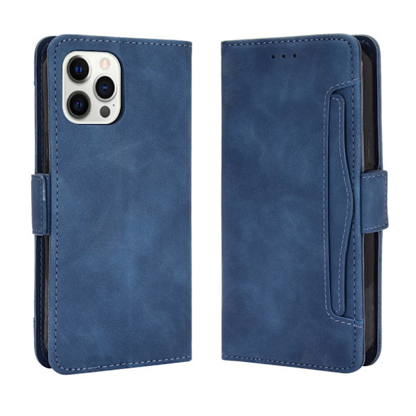 Multi Slot Pung Etui iPhone 13 Pro Max Blå