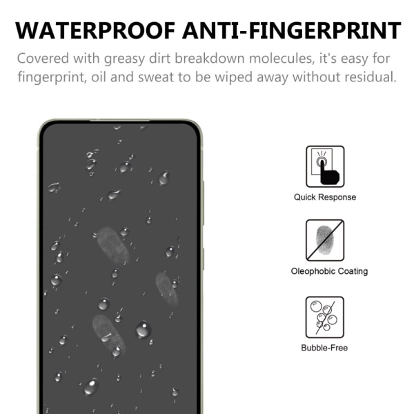 Hærdet glas skærmbeskyttelse til Galaxy S21 FE - Sort