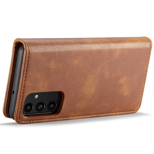 DG.MING 2-in-1 Magnet Wallet Samsung Galaxy A13 Cognac