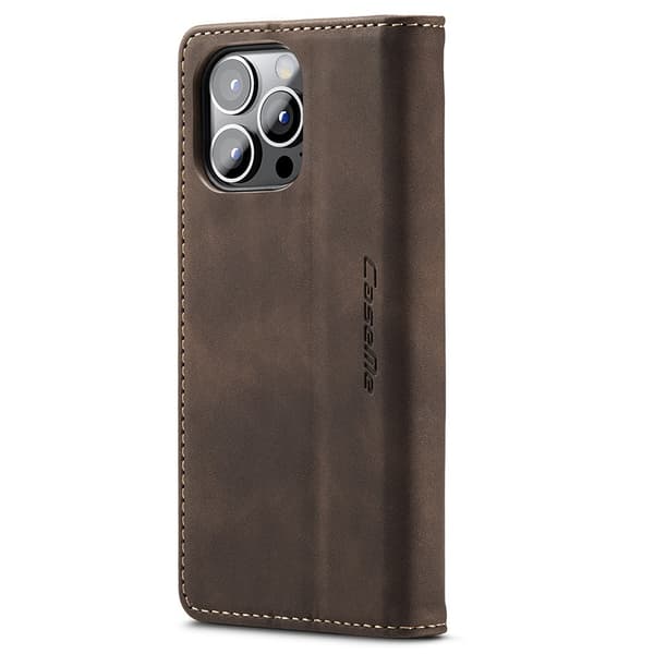 CaseMe Slim Pungetui iPhone 15 Pro Brun