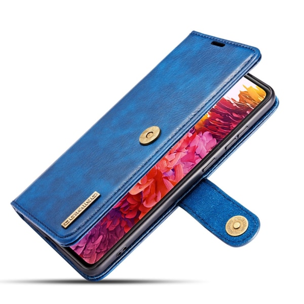 DG.MING 2-in-1 Magnet Wallet Samsung Galaxy S20 FE Blue