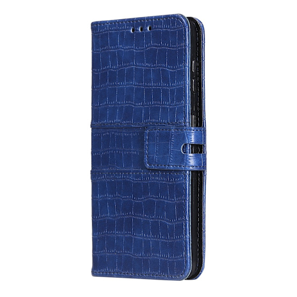 Fodral Krokodilmönster Samsung Galaxy S21 Plus Blå