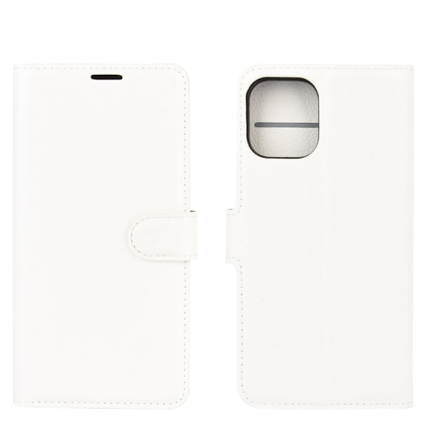 Mobilfodral Läder iPhone 12 Pro Max Vit