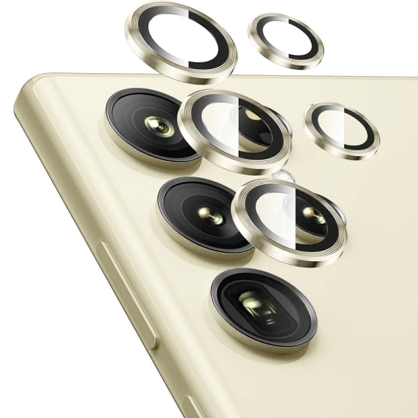 Hat Prince Lens Protector Hærdet glas Samsung Galaxy S24 Ultra Gold