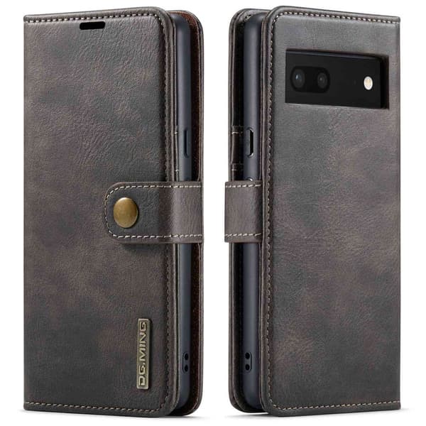 DG.MING 2-i-1 Magnetiskt Plånboksfodral Google Pixel 7 Brun