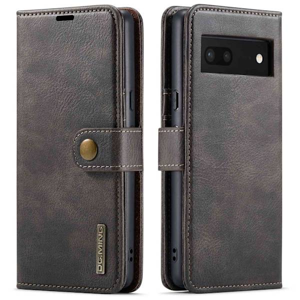 DG.MING 2-in-1 Magnet Plånbok Google Pixel 7 Ruskea