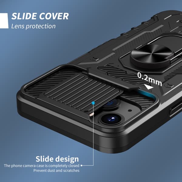 Hybrid Full Protection Case iPhone 13 Sort