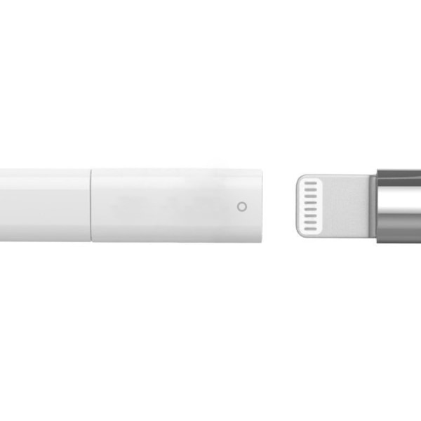 Apple Pencil Lightning Laddnings Adapter Vit