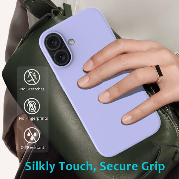 Silikonecover iPhone 16 Plus Lilla