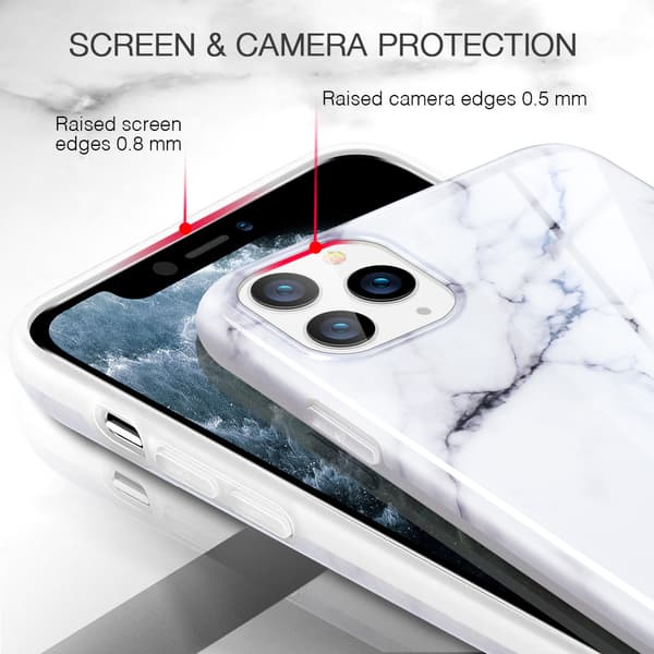 ESR Slim Soft Skal iPhone 11 Pro Max Marmor Hvid