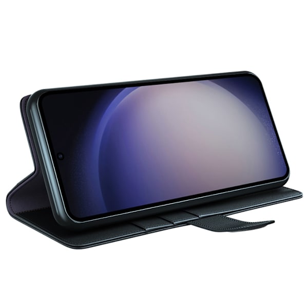 Ægte lædercover Samsung Galaxy S24 Ultra Sort