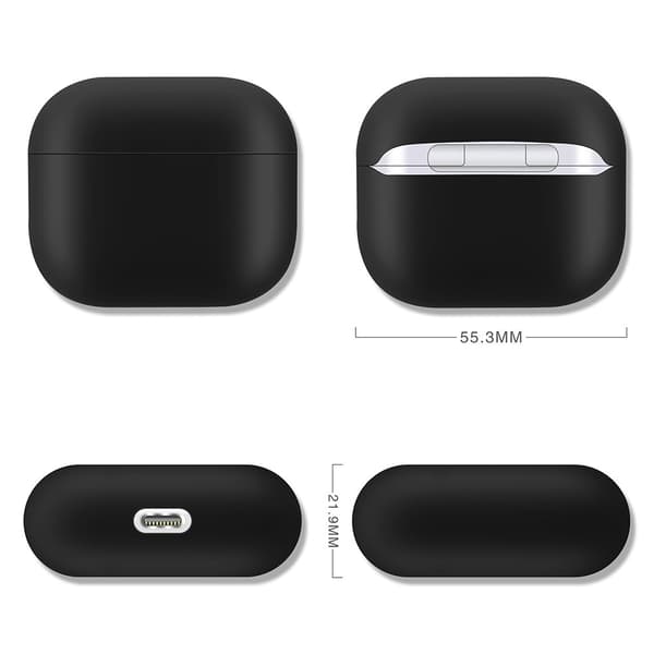 Silikonskal Apple AirPods 3 Sort