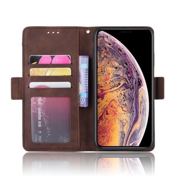 Multi Slot Plånboksfodral iPhone XS Max Brun