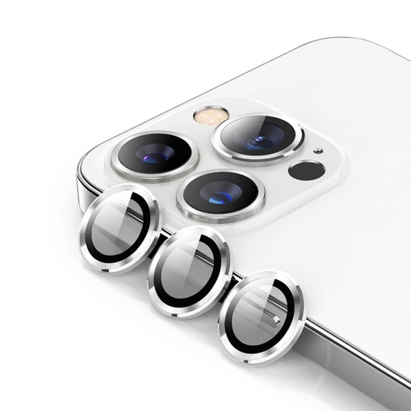 Hat Prince Lens Cover iPhone 14 Pro/14 Pro Max hærdet glas sølv