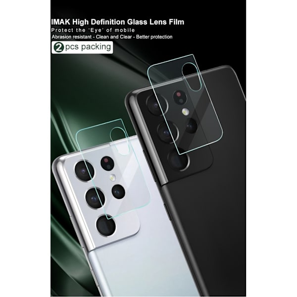 IMAK 2 Pack Härdat Glas Linsskydd Galaxy S21 Ultra