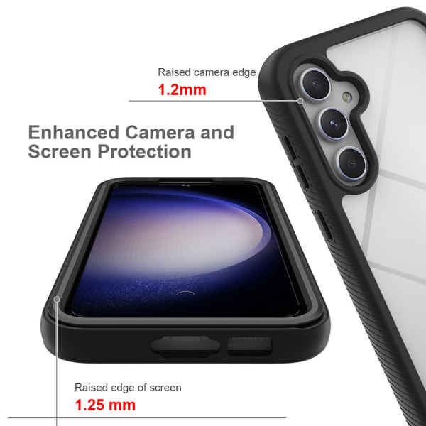360 Full Cover Edge Case Samsung Galaxy S24 Black