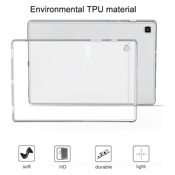 Samsung Galaxy Tab A7 10.4 2020 TPU läpinäkyvä kuori