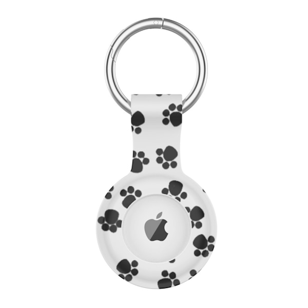 Apple AirTag Holder Silikone Sort/Hvid