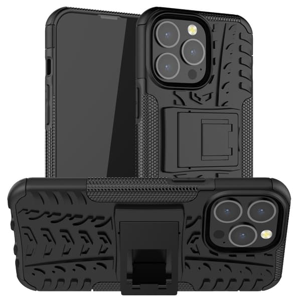 Hybridskal Med Ställ iPhone 13 Pro Svart
