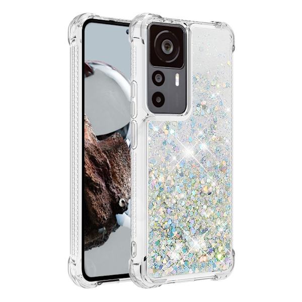 Glitter Bling TPU -kotelo Xiaomi 12T -hopea