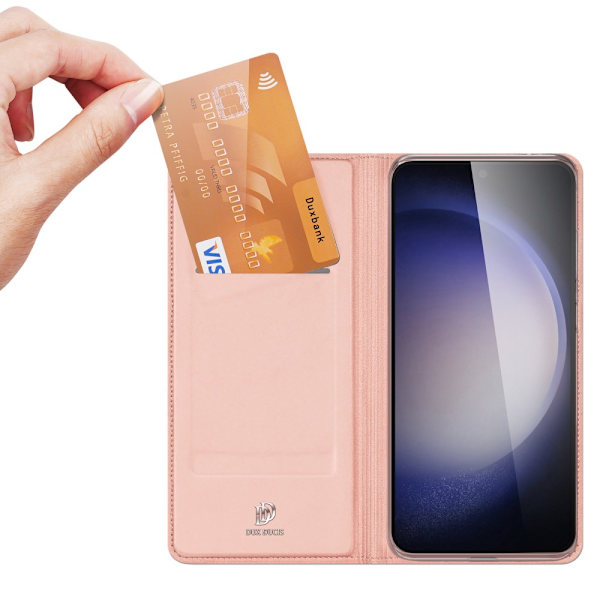 Dux Ducis Skin Pro Nahkakotelo Samsung Galaxy S23 FE Pinkki