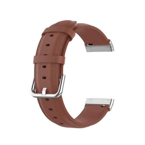 Ægte læderrem til Fitbit Versa 3/Sense Brun