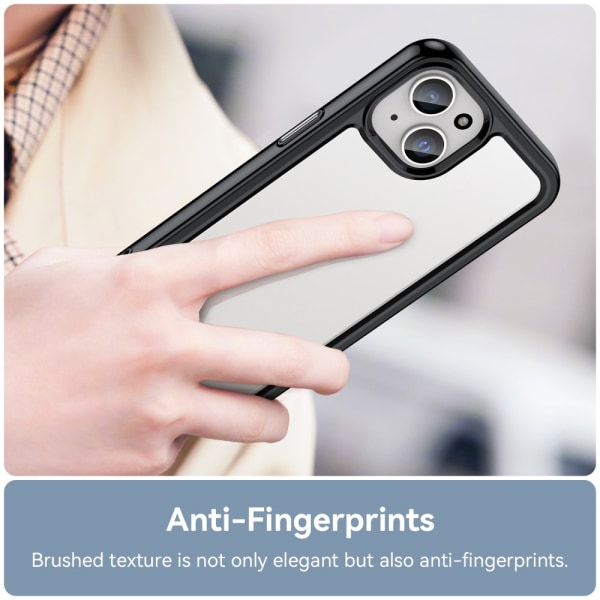 Hybrid Edge Case iPhone 15 Plus Svart