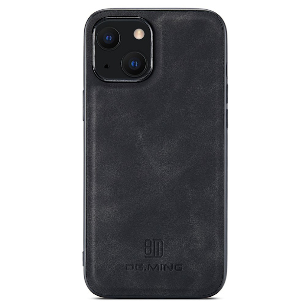 DG.MING 2 i 1 magnetisk kortplatsfodral iPhone 14 Svart