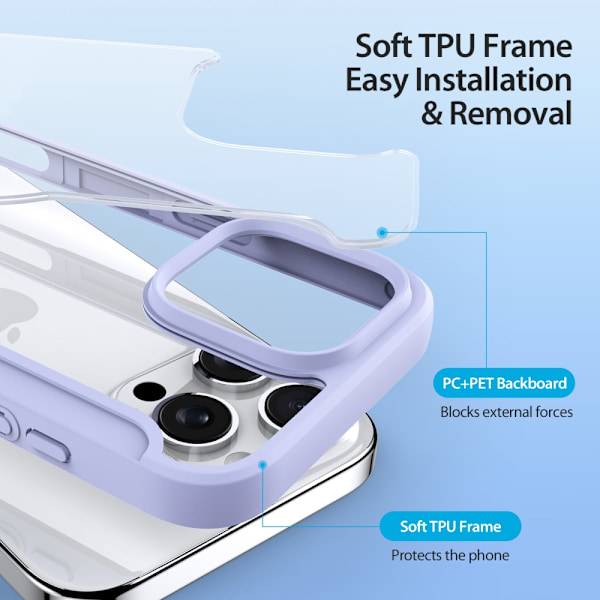 Dux Ducis Skin X Pro -kotelo MagSafe iPhone 16 Pro - Lila