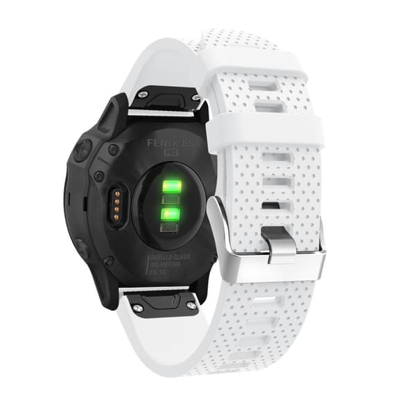 Silikonarmband Garmin Fenix 5S Plus Vit