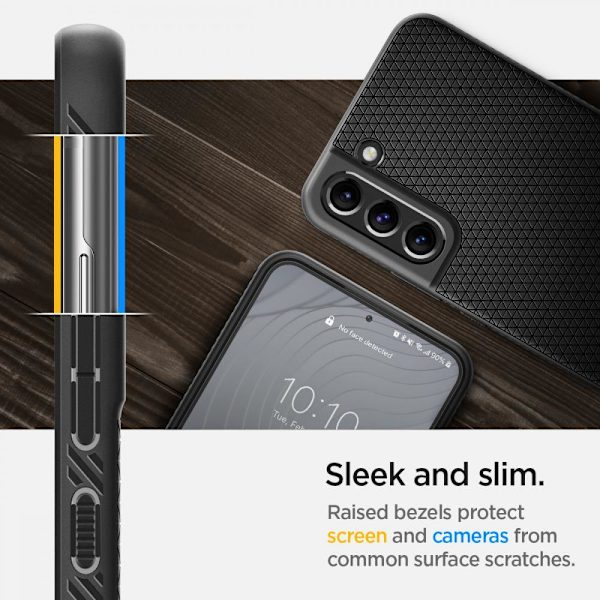 Spigen Galaxy S22 Case Liquid Air Black