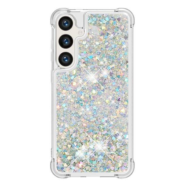Glitter Bling TPU Skal Samsung Galaxy S24 Plus Silver