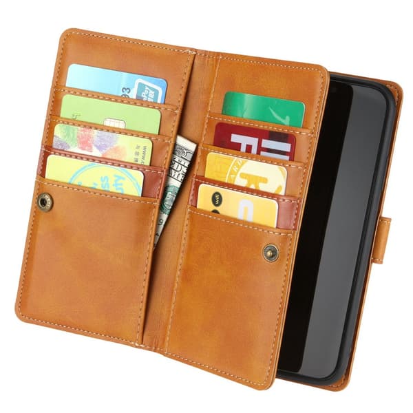 Plånboksfodral Multi-Slot iPhone 14 Plus Cognac