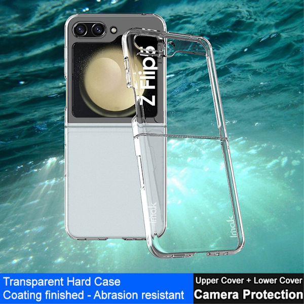 IMAK Samsung Galaxy Z Flip 5 Case TPU Crystal Clear