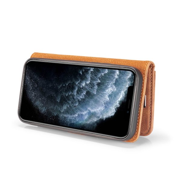 DG.MING 2-in-1 Magnet Wallet iPhone 12 Pro Max Brown