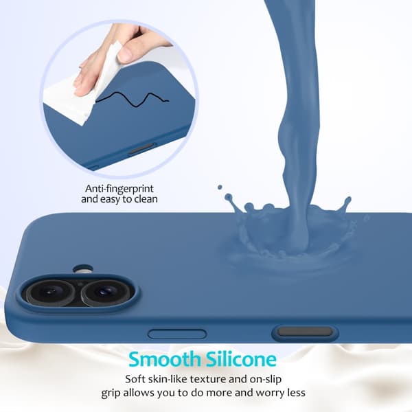 Silikonskal iPhone 16 Blå