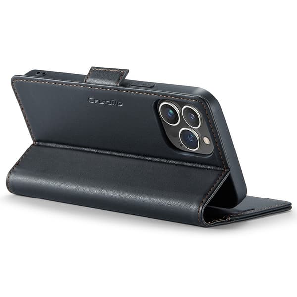 CaseMe Slim Pungetui RFID-beskyttelse iPhone 15 Pro Sort