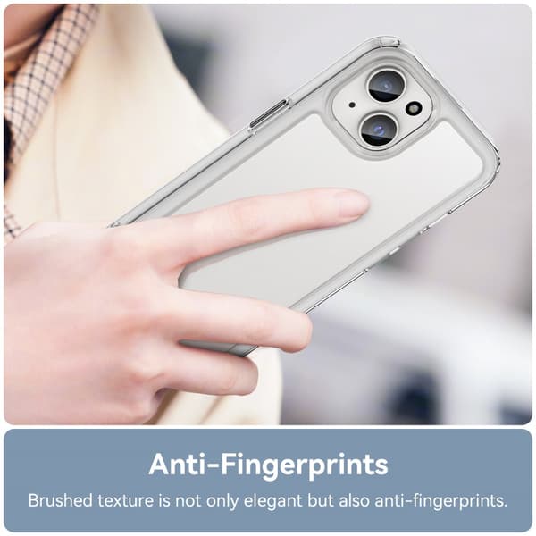 Hybrid Edge Skal iPhone 15 Plus Transparent