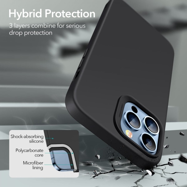 ESR Cloud Case iPhone 13 Pro Musta