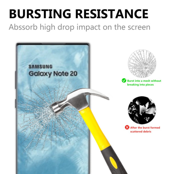 Näytönsuoja 0,2 mm karkaistu lasi Galaxy Note 20 Ultra