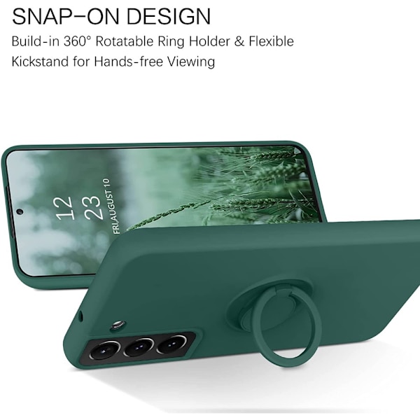 Samsung Galaxy S22 Cover med Ringholder Grøn