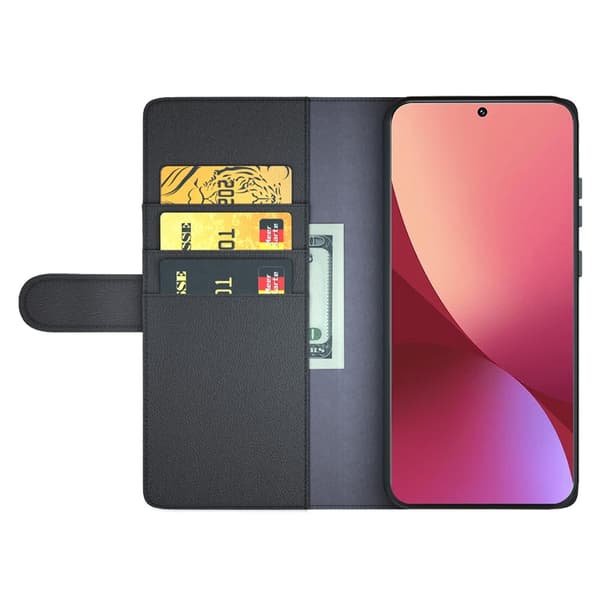 Ægte læderetui Xiaomi 12 Sort