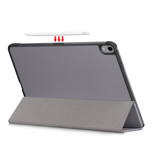 iPad Air 10.9 4. sukupolvi (2020) -kotelo, kolminkertainen, harmaa