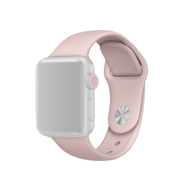 Silikonarmband Apple Watch Series 10 46mm Ljusrosa