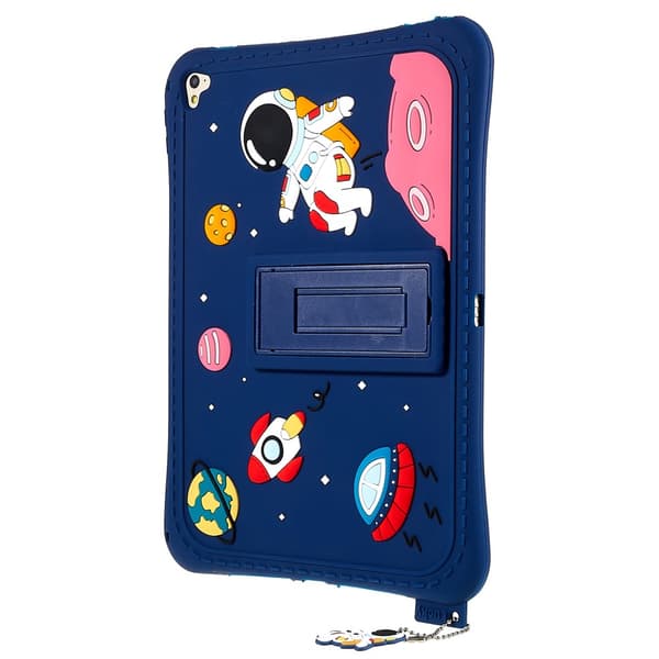 iPad 9.7 5th Gen (2017) Cover Astronaut Med Stativ Blå