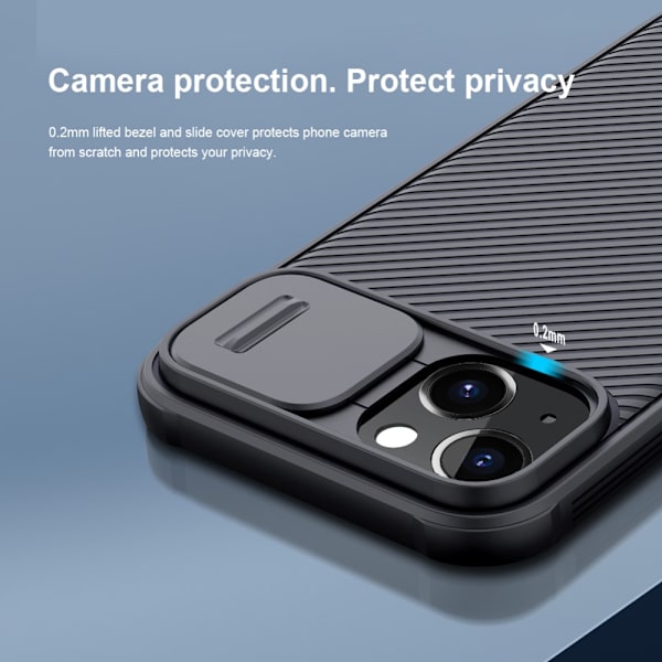 Nillkin CamShield Skal iPhone 13 Sort