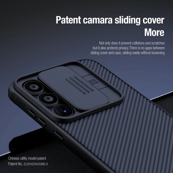 Nillkin CamShield Skal Samsung Galaxy A55 Sort