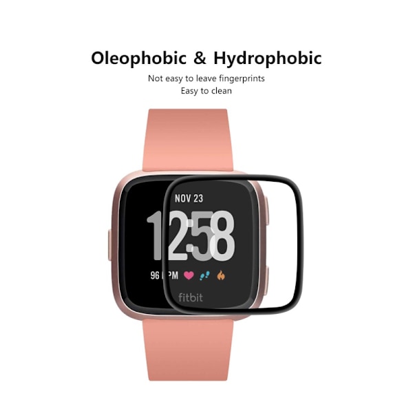 HAT PRINCE Fuldækkende Skærmbeskyttelse Fitbit Versa 3/Sense